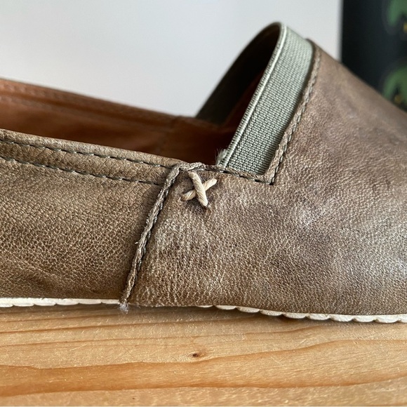 Frye Brown Leather Melanie Slip On Sneakers 10 - Picture 8 of 15